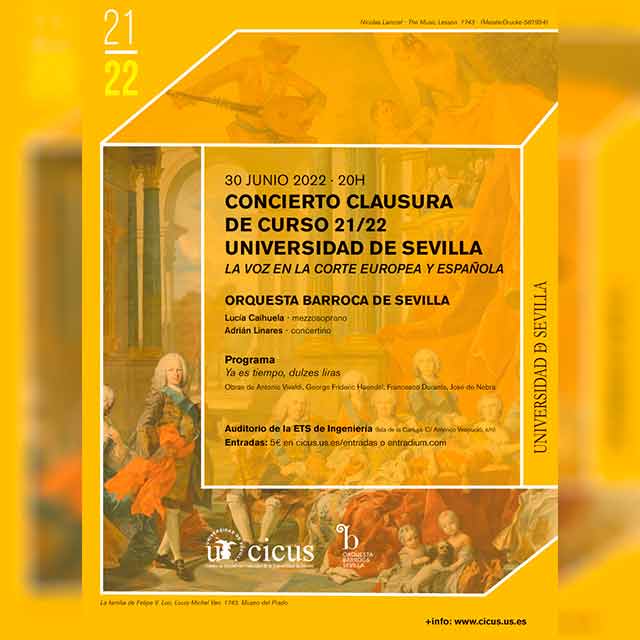 Concierto clausura de la Universidad con la Orquesta Barroca de Sevilla