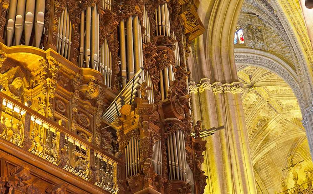 Liszt tocó los órganos de la catedral de Sevilla